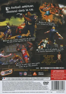 NFL Street box cover back